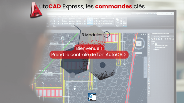 AutoCAD Express, commandes clés