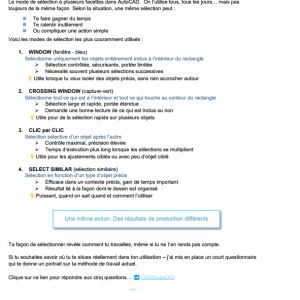 43 - mode de sélection